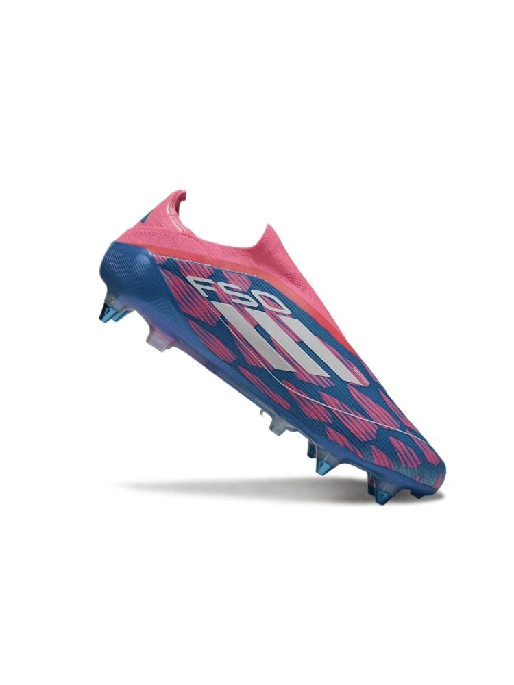 adidas F50 Elite Laceless SG Solar Blue White Solar Pink