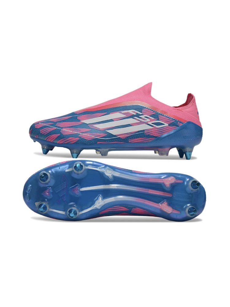 adidas F50 Elite Laceless SG Solar Blue White Solar Pink