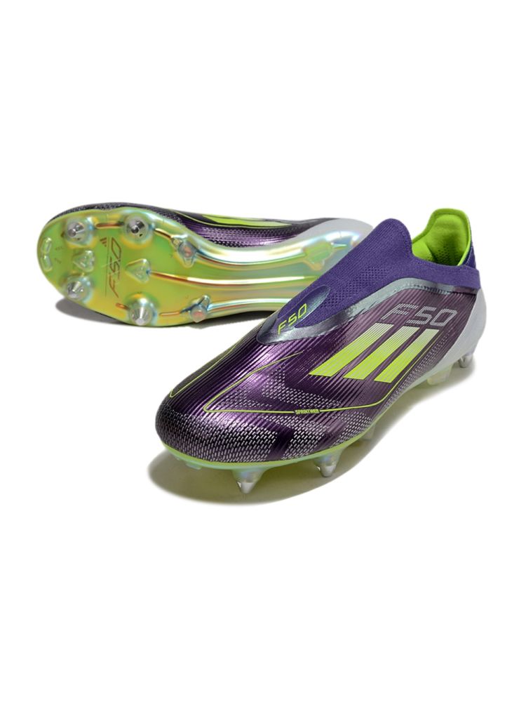 adidas F50 Elite Laceless SG Unity Purple White Lucid Lemon
