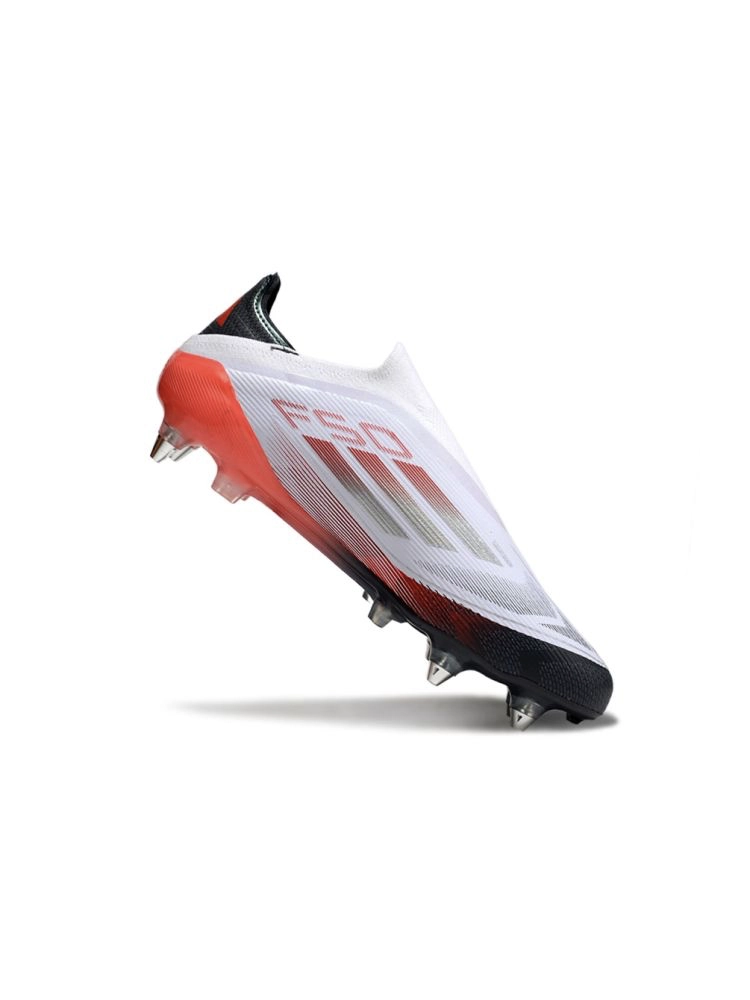 adidas F50 Elite Laceless SG White Silver Red
