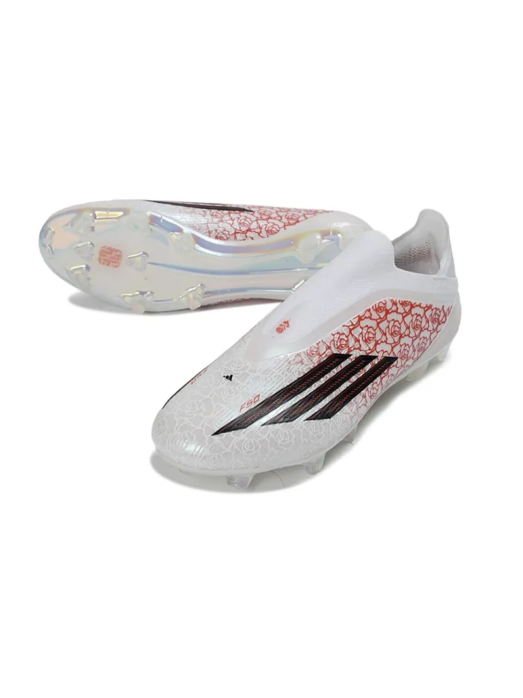 adidas F50 Elite Laceless x Lamine Yamal FG White Core Black Lucid Red