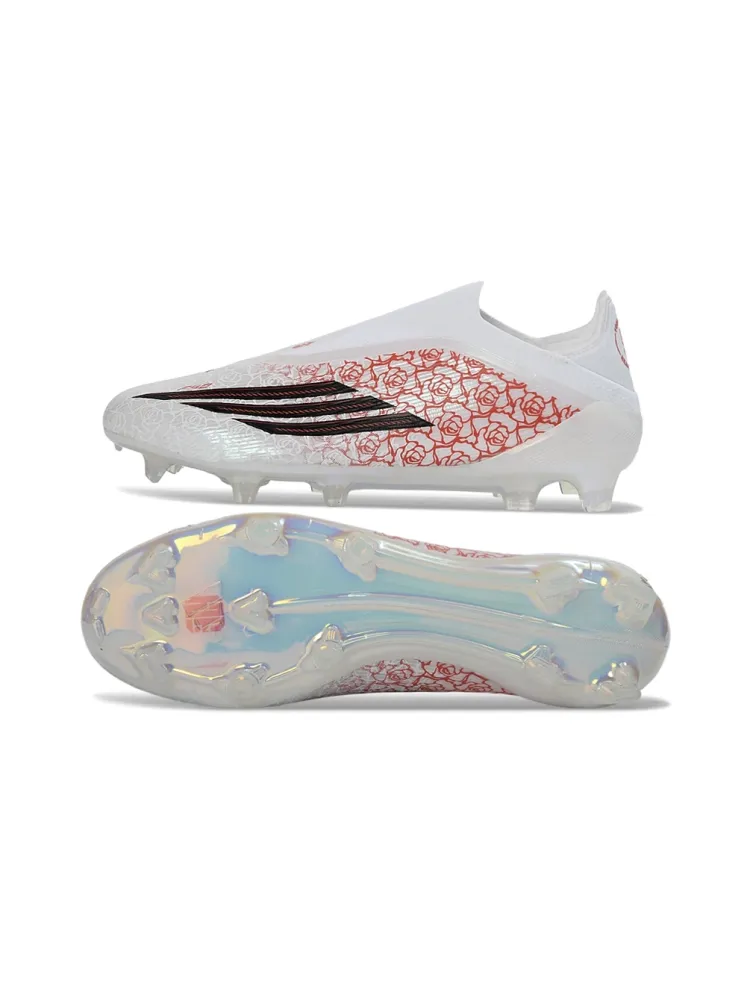 adidas F50 Elite Laceless x Lamine Yamal FG White Core Black Lucid Red