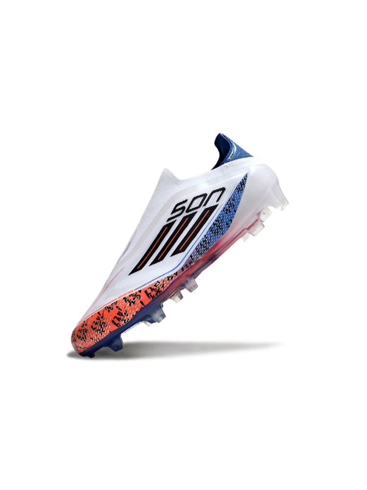 adidas F50 Elite Laceless FG White Orange Blue