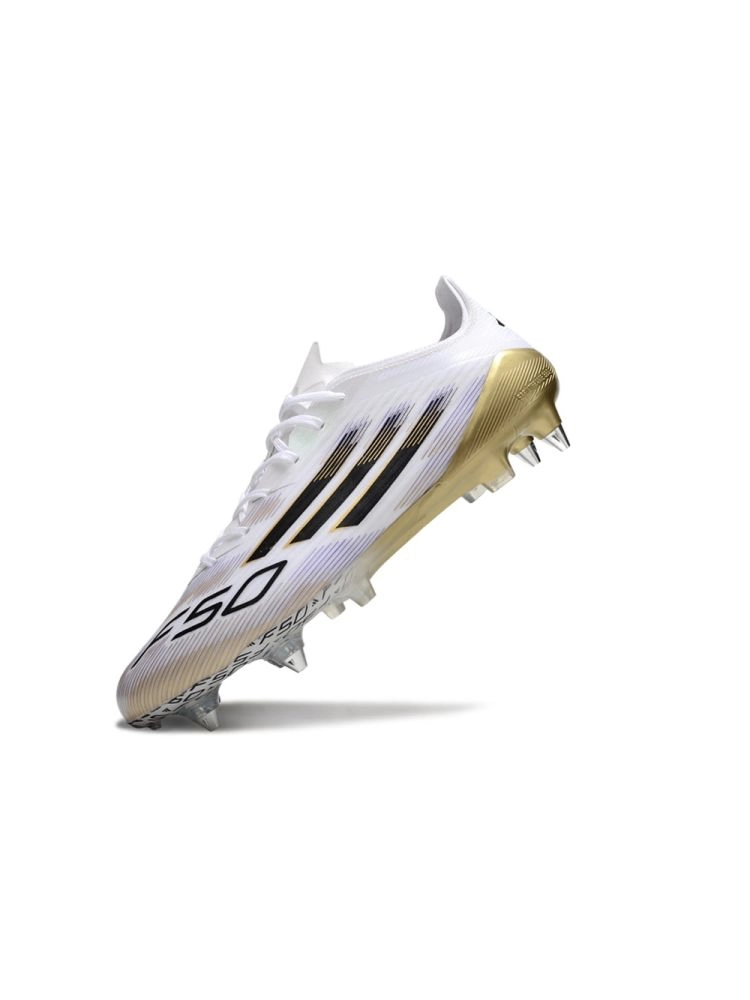 adidas F50 Elite SG White Black Metallic Gold