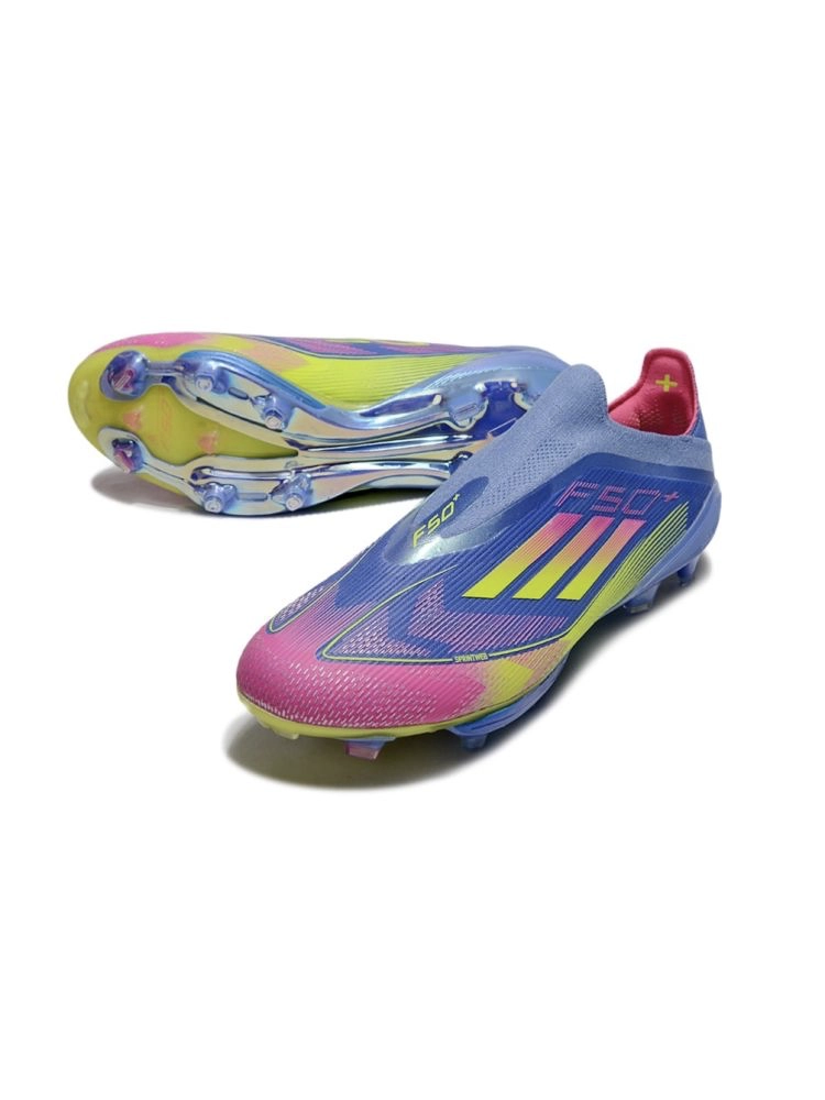 adidas F50 LightStrike Elite Laceless FG Blue Fusion Lucid Lemon Lucid Pink