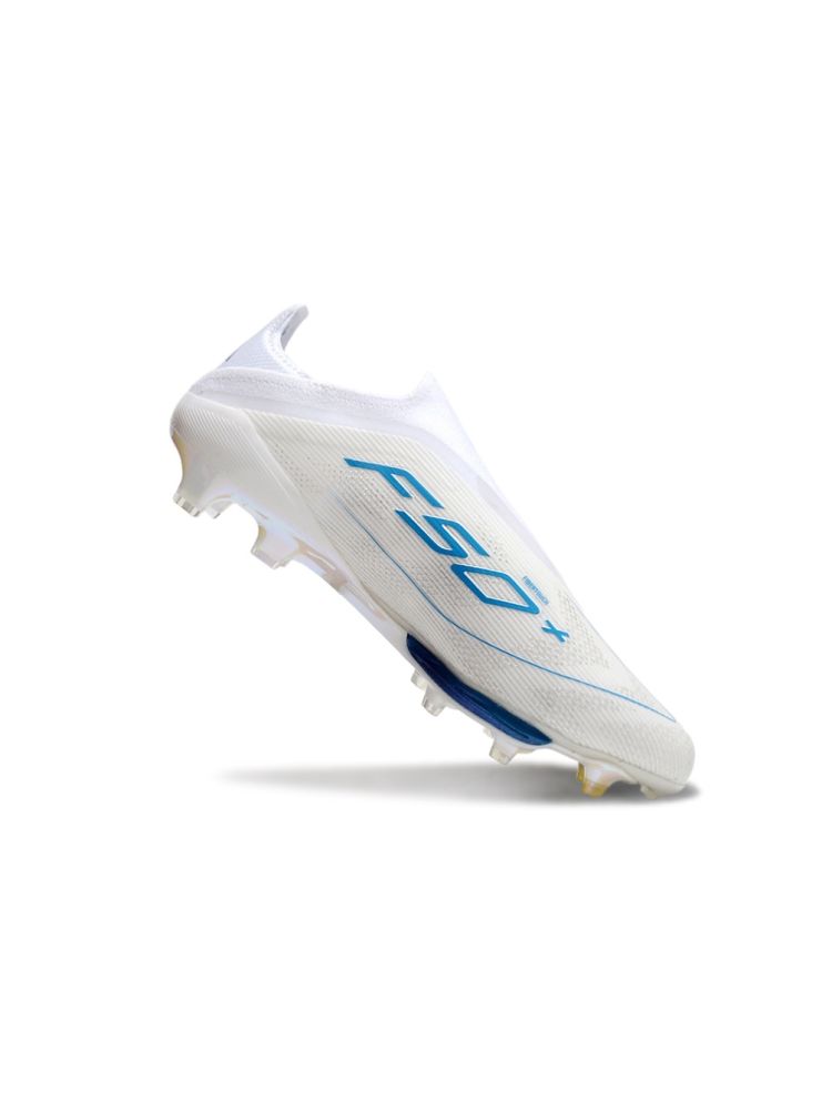 adidas F50 LightStrike Elite Laceless FG White Pearl Metallic White