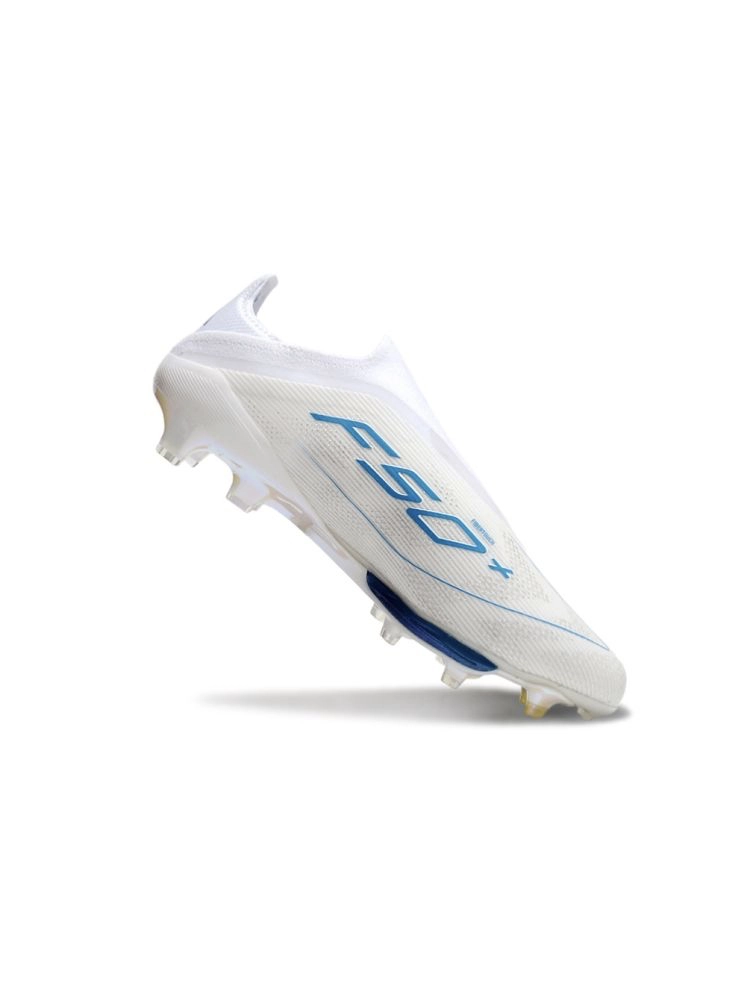 adidas F50 LightStrike Elite Laceless FG White Pearl Metallic White