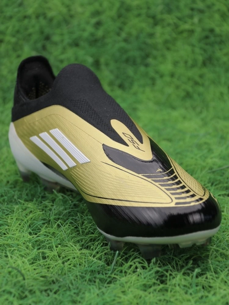 adidas F50 Messi Elite Laceless FG Triunfo Dorado - Gold Metallic/White/Core Black