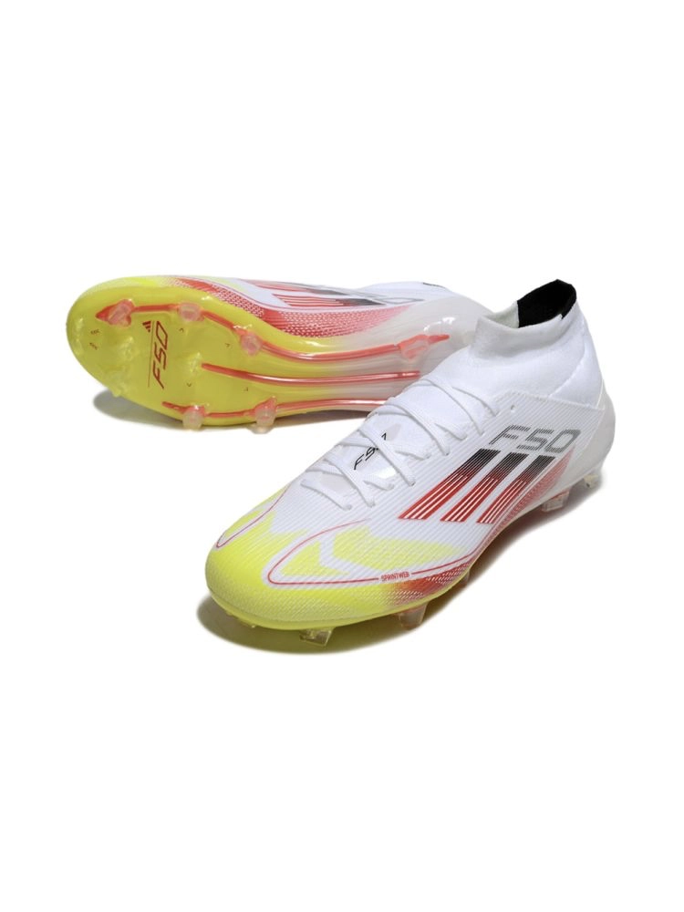 adidas F50 Womens Elite Mid FG White Solar Red Lucid Blue