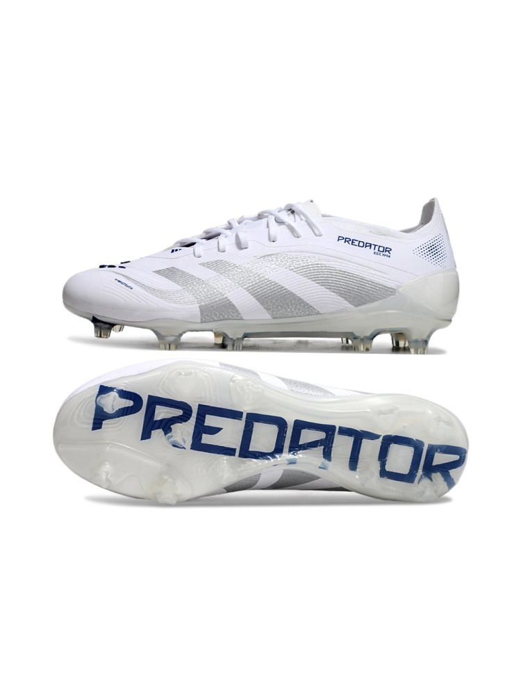 adidas Predator Elite FG White Silver Metallic Bright Royal