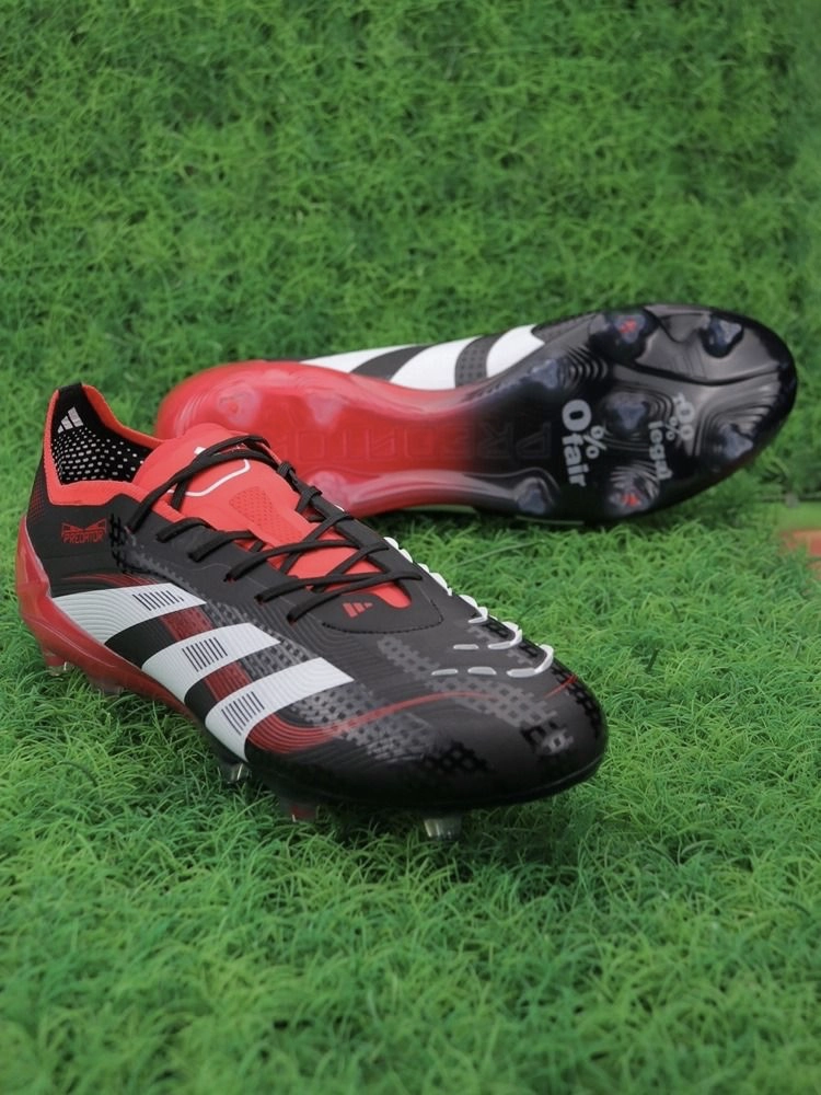 adidas Predator Elite Laceless FG 2025 Moments - Black/White/Vivid Red