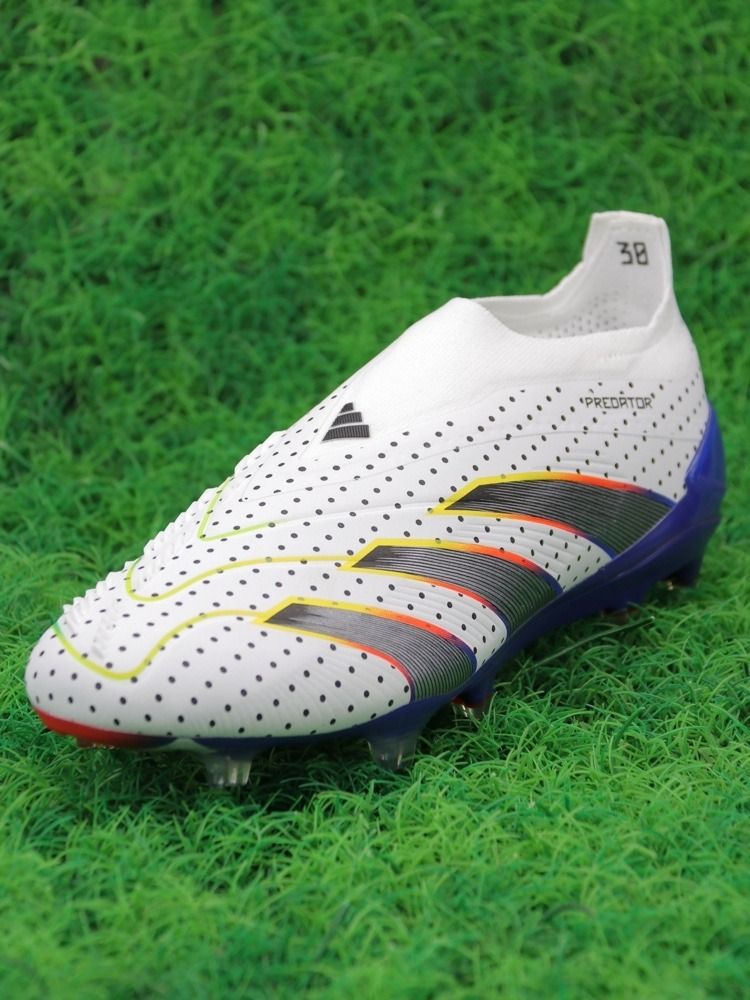 adidas Predator Elite Laceless FG - Cloud White/Solar Yellow/Power Blue