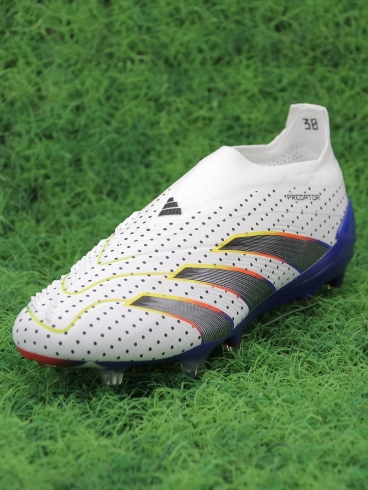 adidas Predator Elite Laceless FG - Cloud White/Solar Yellow/Power Blue