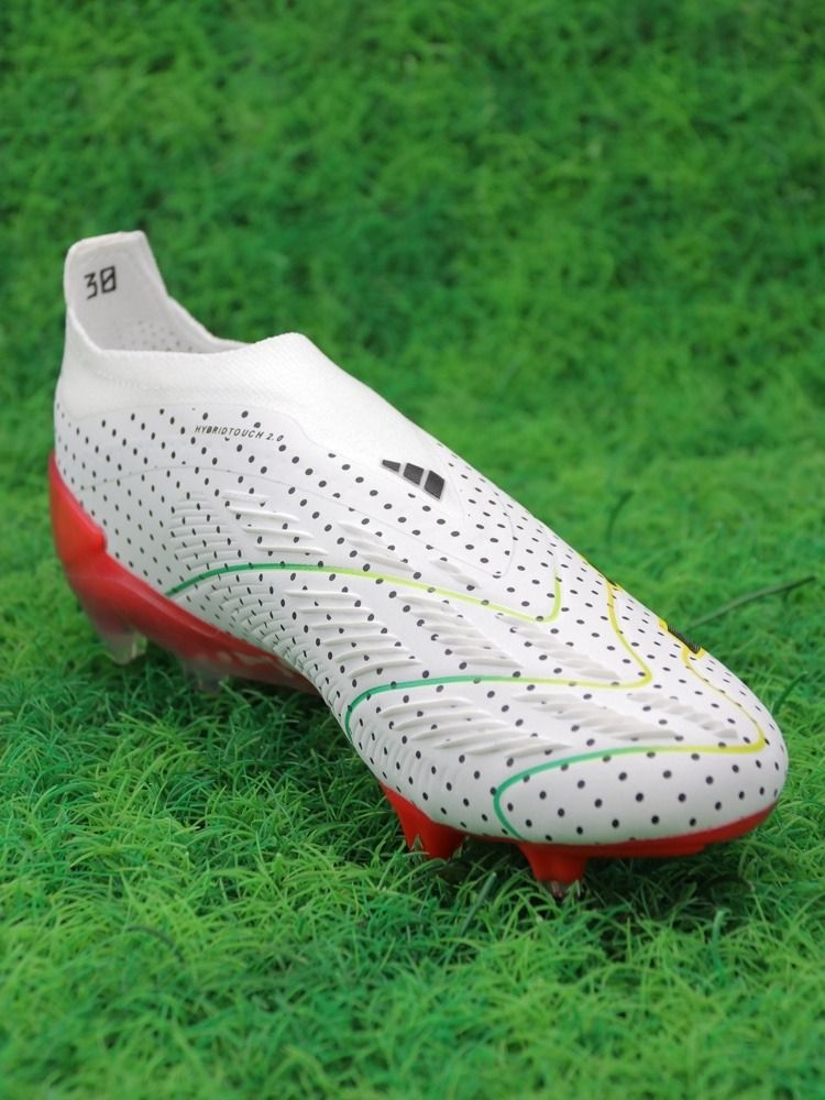 adidas Predator Elite Laceless FG - Cloud White/Solar Yellow/Power Blue