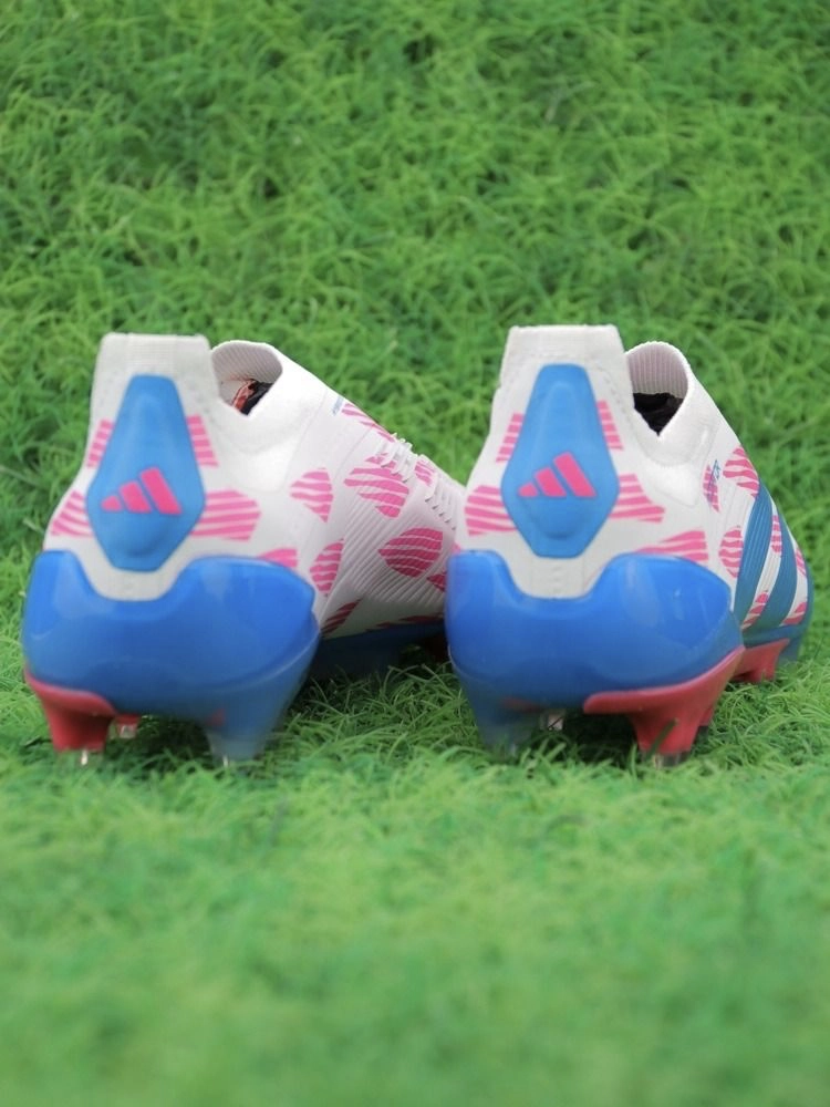 adidas Predator Elite Laceless FG Reemergence - White/Solar Blue/Solar Pink