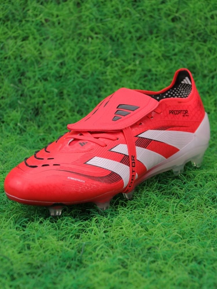 adidas Predator Elite Tongue FG 2025 Pure Victory - Lucid Red/White/Black