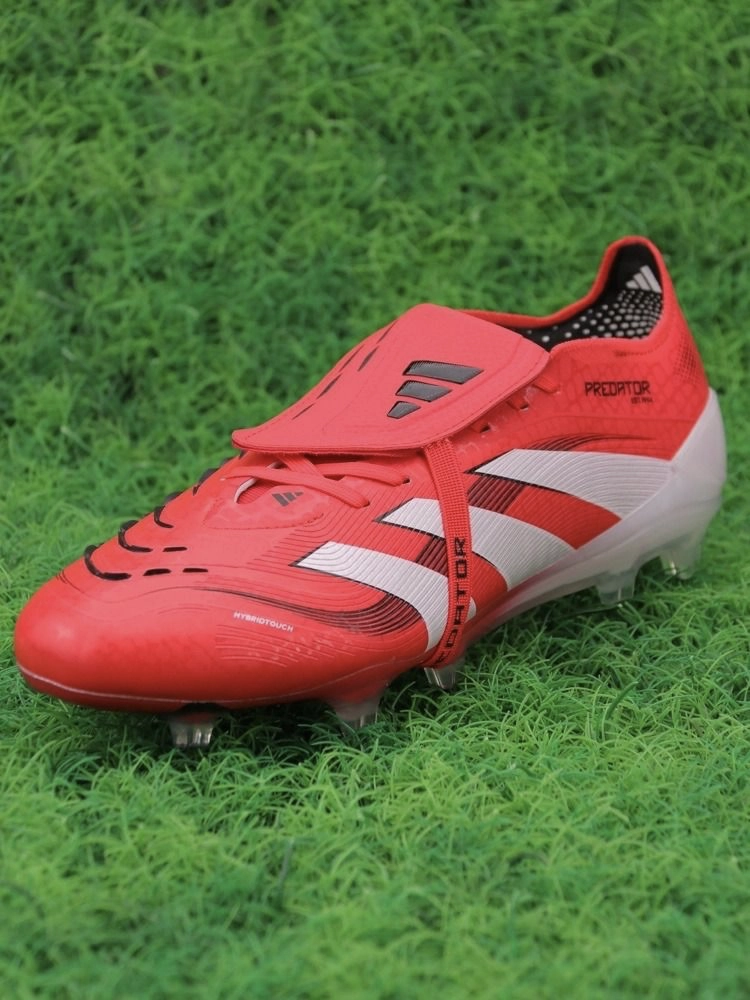 adidas Predator Elite Tongue FG 2025 Pure Victory - Lucid Red/White/Black