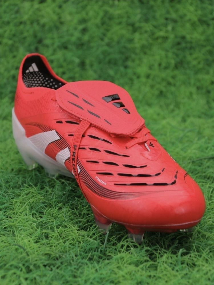 adidas Predator Elite Tongue FG 2025 Pure Victory - Lucid Red/White/Black