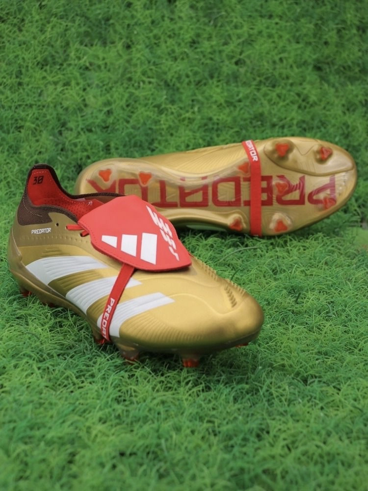 adidas Predator Elite Tongue FG - Gold/White/Red