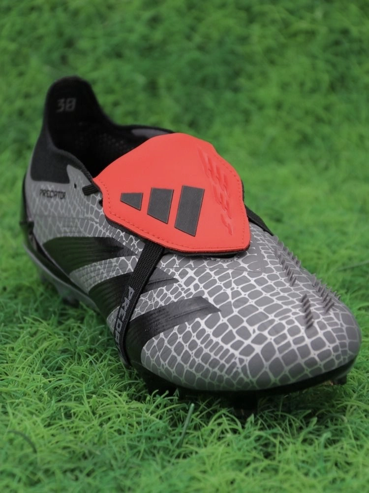 adidas Predator Elite Tongue FG Gray Black Red