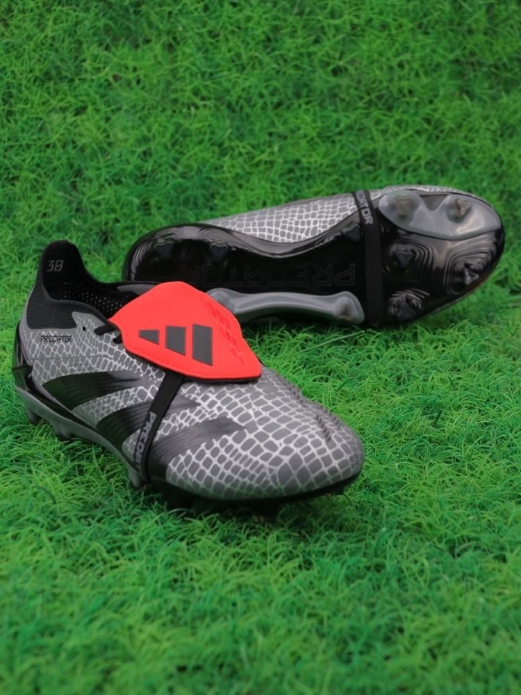 adidas Predator Elite Tongue FG Gray Black Red