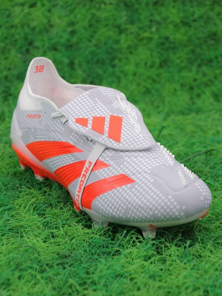 adidas Predator Elite Tongue FG Gray Crimson White