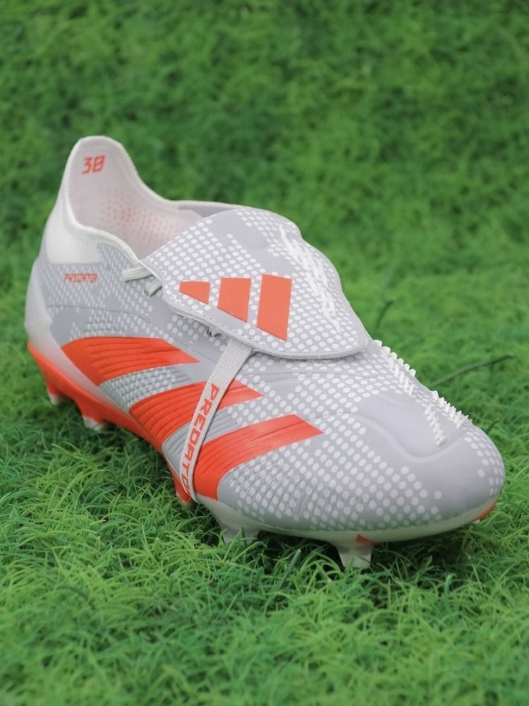 adidas Predator Elite Tongue FG Gray Crimson White