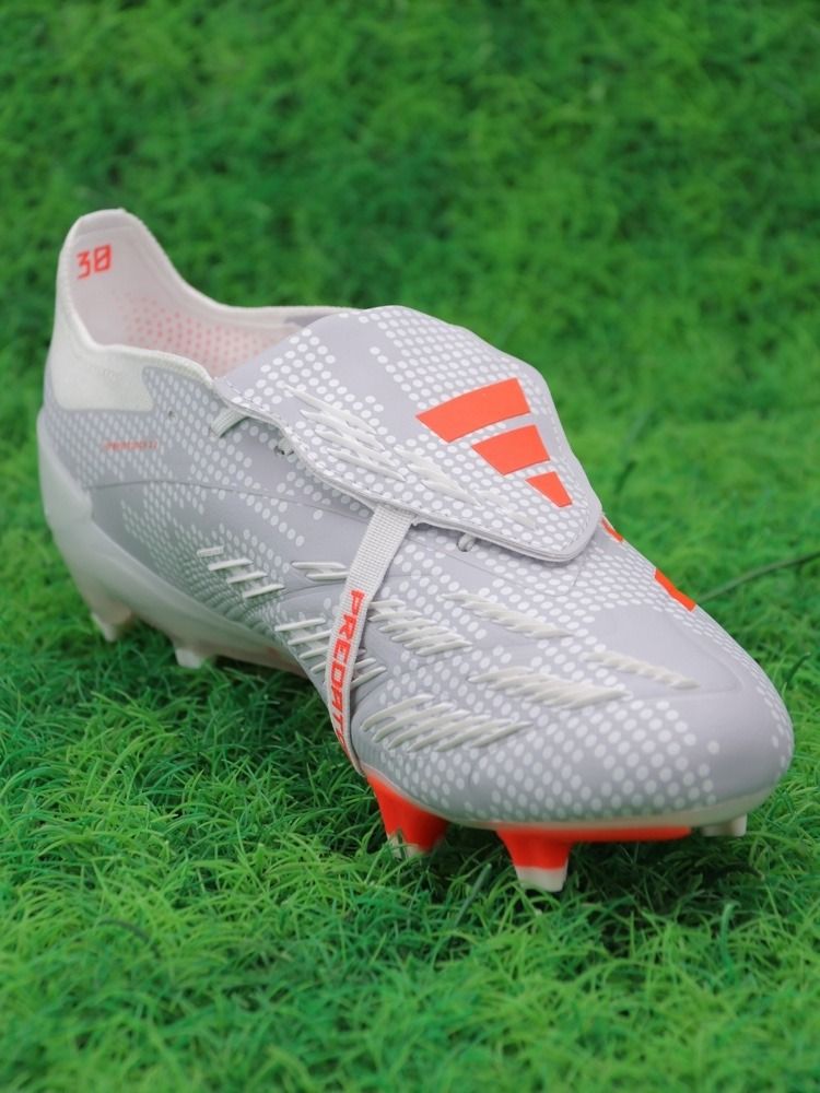 adidas Predator Elite Tongue FG Gray Crimson White