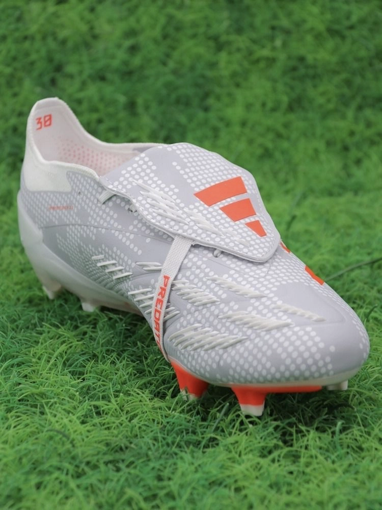adidas Predator Elite Tongue FG Gray Crimson White