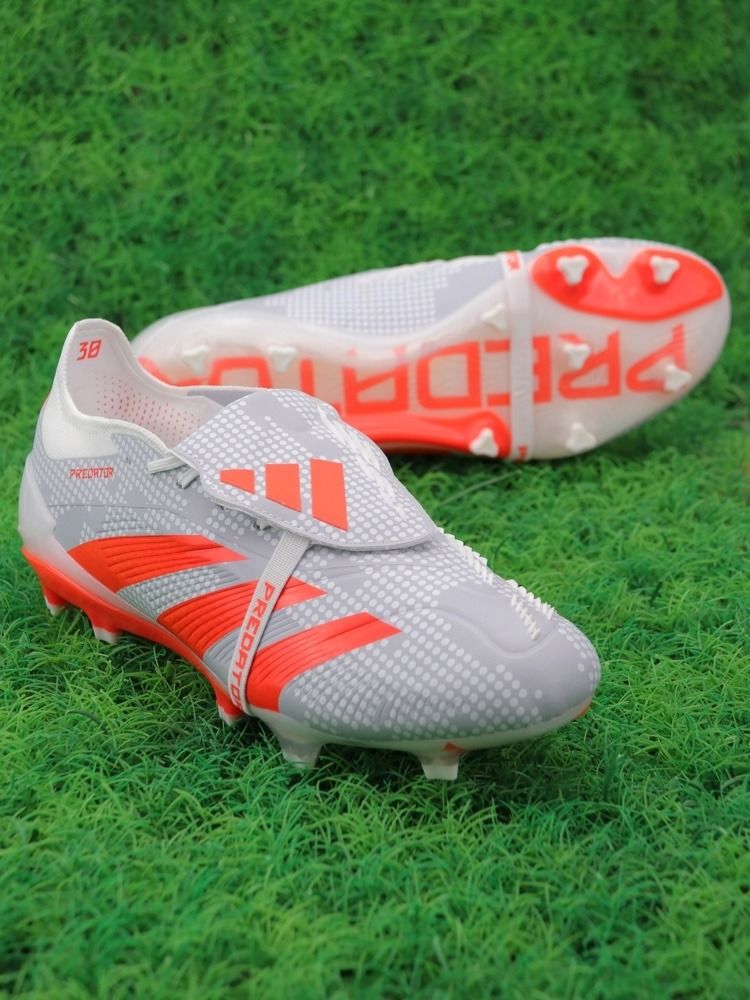 adidas Predator Elite Tongue FG Gray Crimson White