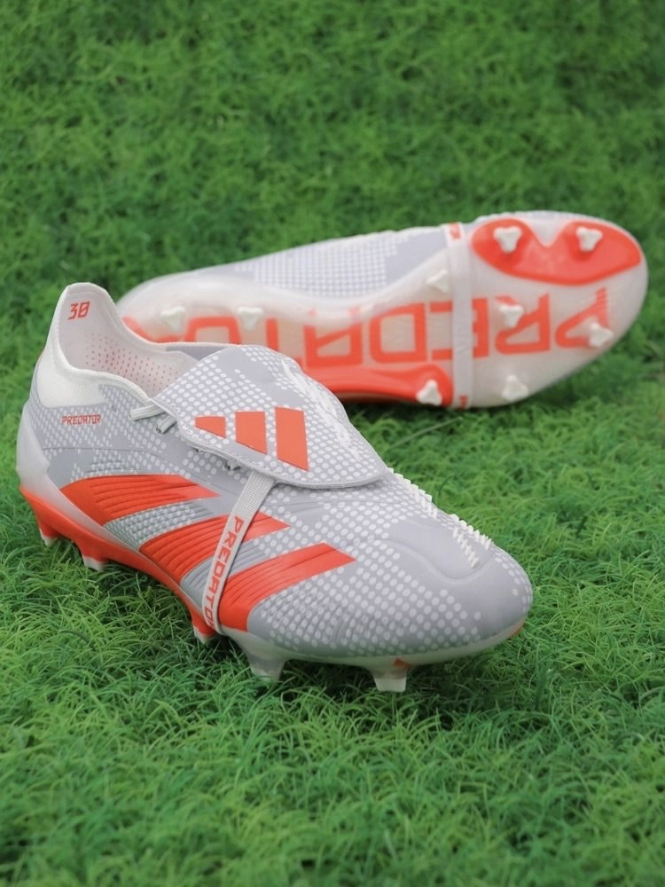 adidas Predator Elite Tongue FG Gray Crimson White