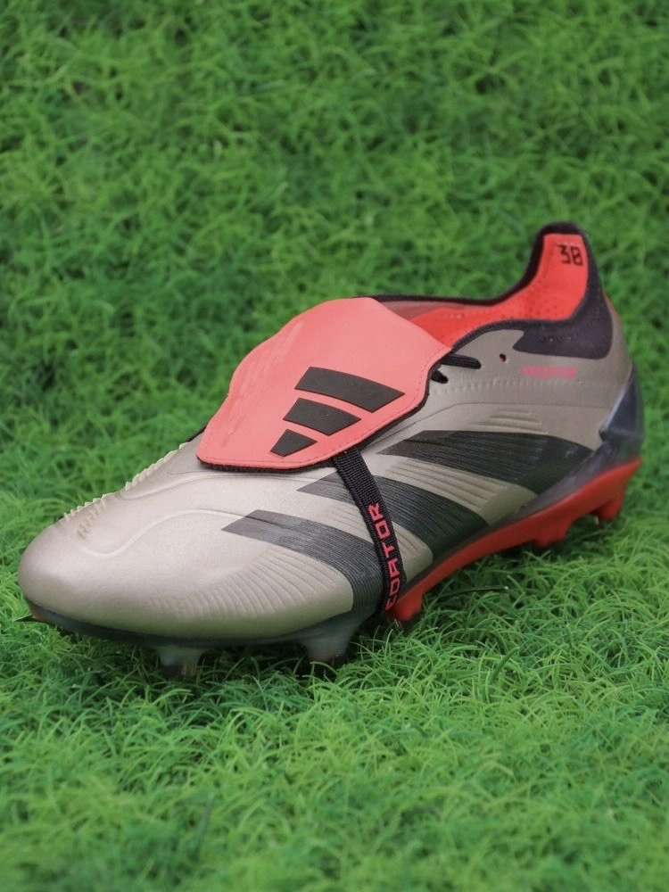 adidas Predator Elite Tongue FG Vivid Horizon - Platin Metallic/Aurora Black/Turbo
