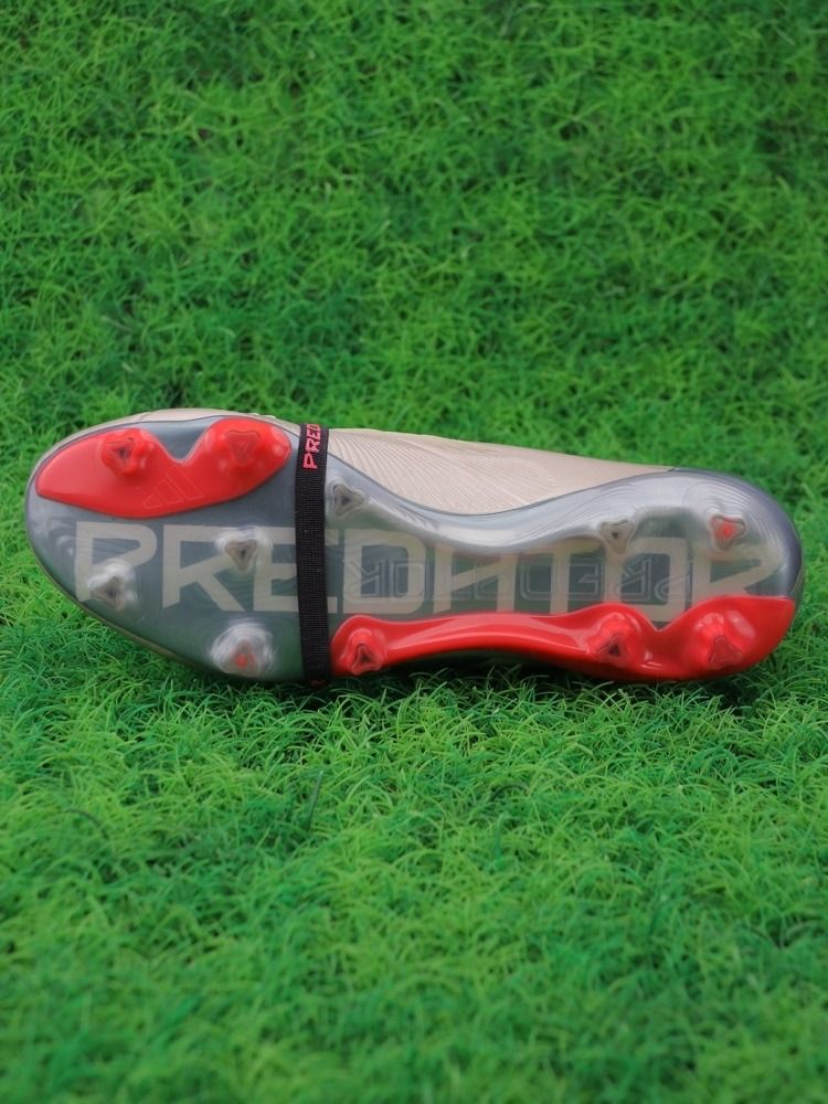 adidas Predator Elite Tongue FG Vivid Horizon - Platin Metallic/Aurora Black/Turbo