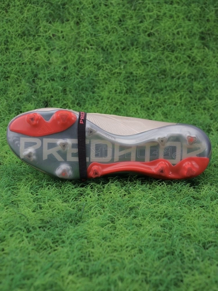 adidas Predator Elite Tongue FG Vivid Horizon - Platin Metallic/Aurora Black/Turbo