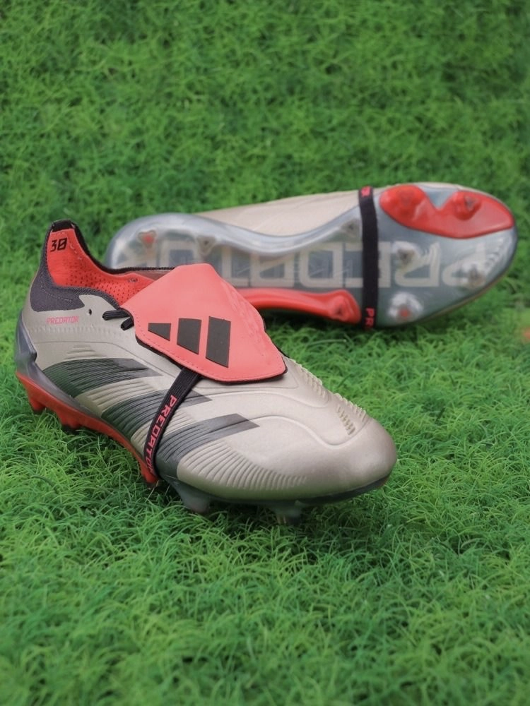 adidas Predator Elite Tongue FG Vivid Horizon - Platin Metallic/Aurora Black/Turbo