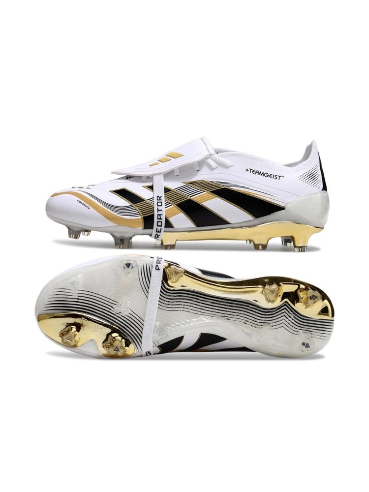 adidas Predator Elite Tongue FG White Core Black Gold Metallic