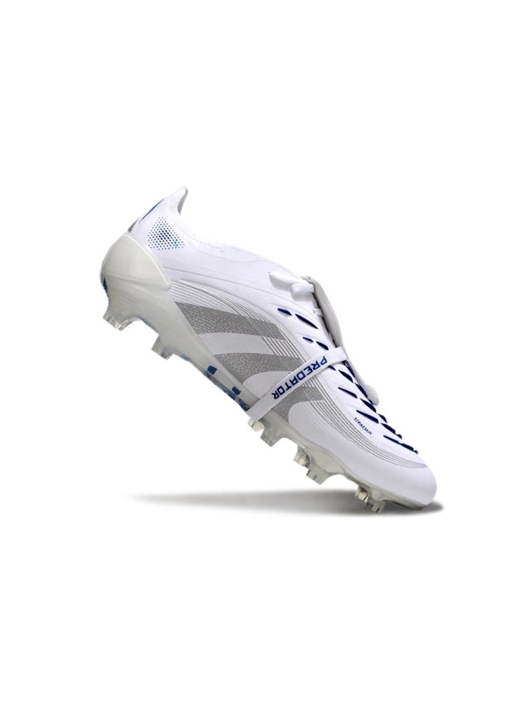 adidas Predator Elite Tongue FG White Silver Metallic Bright Royal