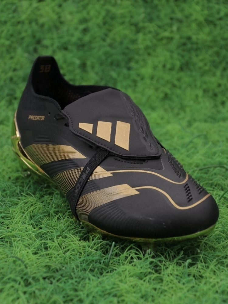 adidas Predator x Bellingham Elite Tongue FG - Core Black/Core Black/Gold Met