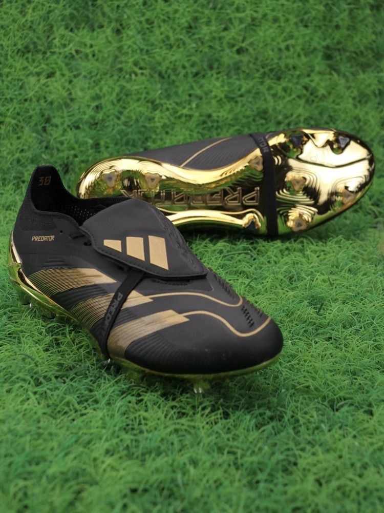 adidas Predator x Bellingham Elite Tongue FG - Core Black/Core Black/Gold Met