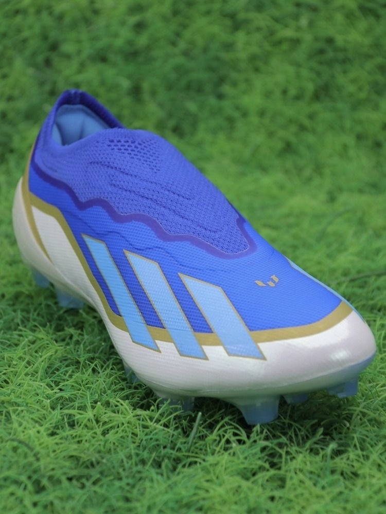 adidas X Crazyfast Messi Elite Laceless FG Spark Gen10s - Lucid Blue/Blue Burst/Footwear White