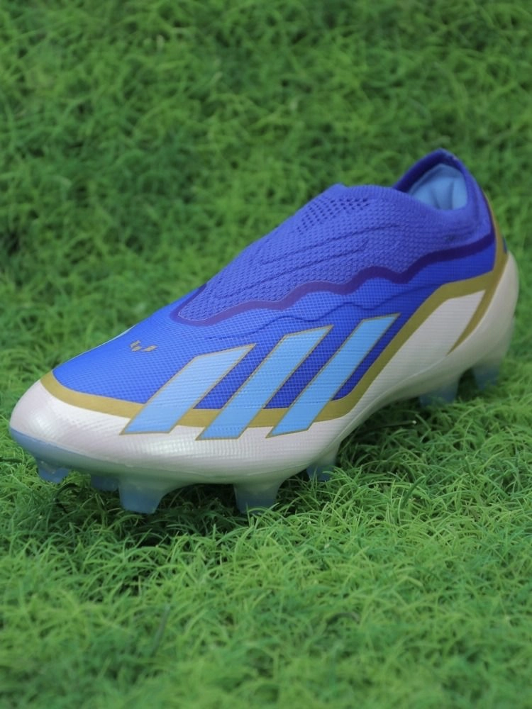 adidas X Crazyfast Messi Elite Laceless FG Spark Gen10s - Lucid Blue/Blue Burst/Footwear White