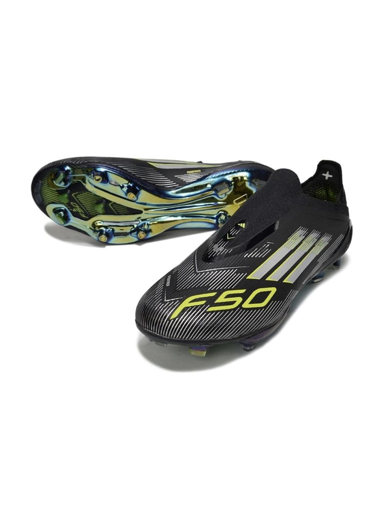 adidas F50+ Elite LightStrike FG Black Silver Volt