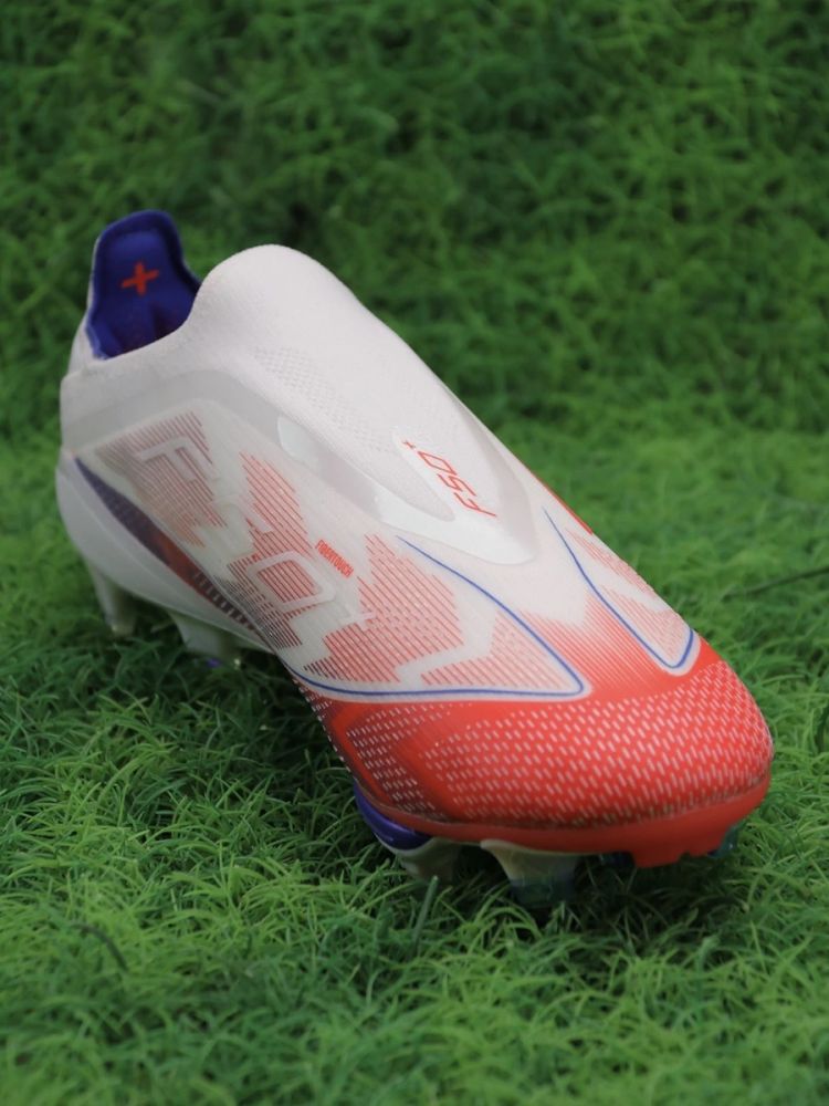 adidas F50+ FG Advancement - White/Solar Red/Lucid Blue