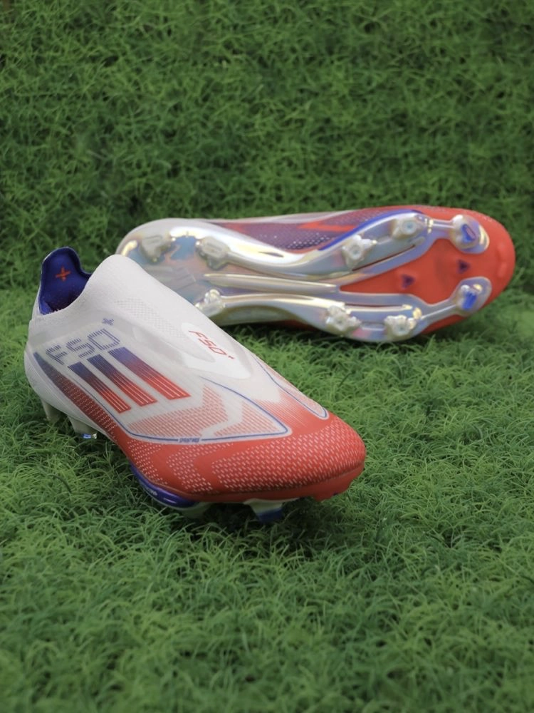 adidas F50+ FG Advancement - White/Solar Red/Lucid Blue