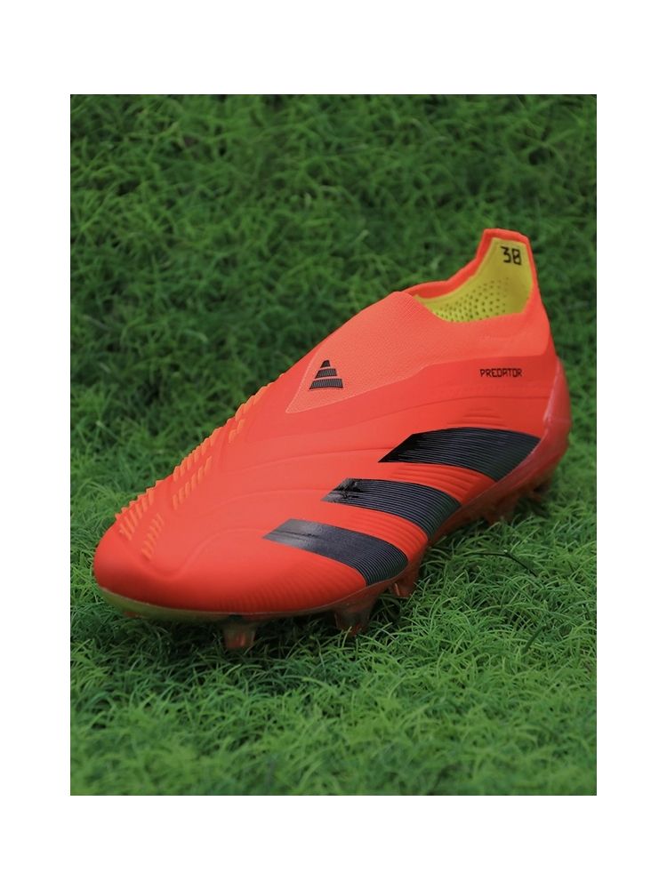 adidas Predator Elite Laceless FG Predstrike - Solar Red/Core Black/Solar Yellow