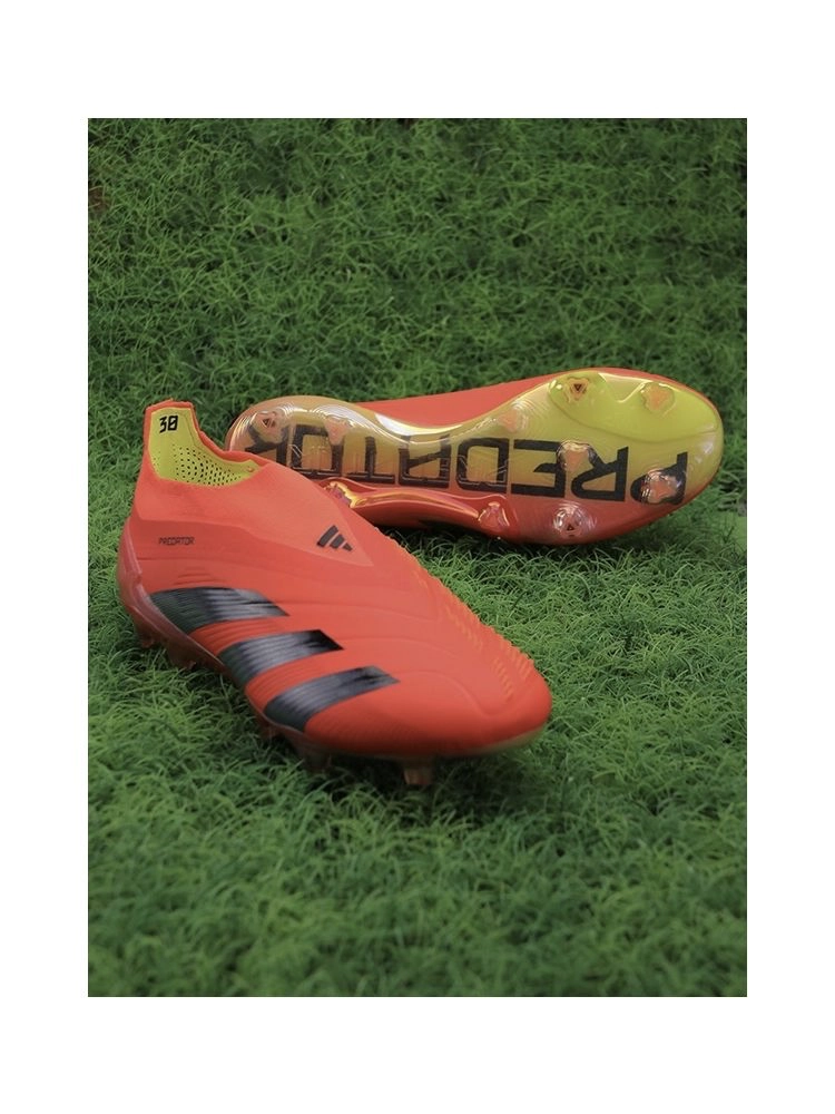 adidas Predator Elite Laceless FG Predstrike - Solar Red/Core Black/Solar Yellow