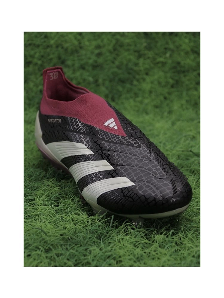 adidas Predator Elite Laceless FG 30th Anniversary - Core Black/Off White/Legacy Burgundy