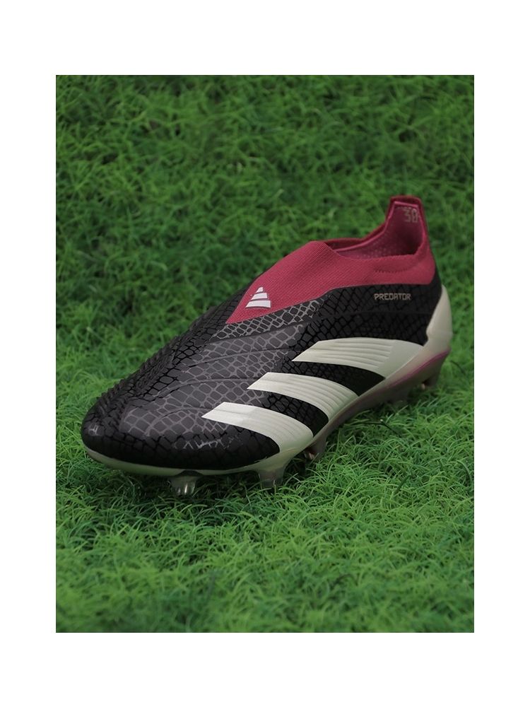 adidas Predator Elite Laceless FG 30th Anniversary - Core Black/Off White/Legacy Burgundy