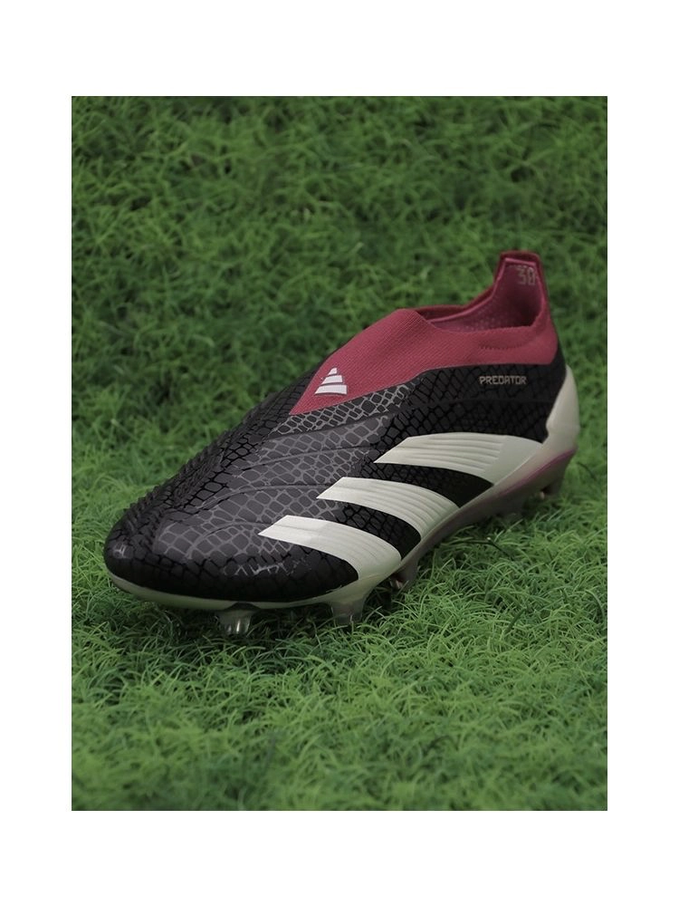 adidas Predator Elite Laceless FG 30th Anniversary - Core Black/Off White/Legacy Burgundy