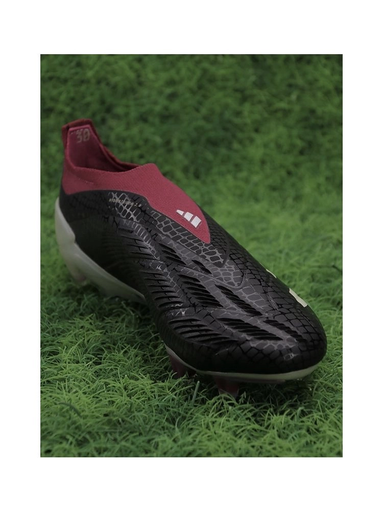 adidas Predator Elite Laceless FG 30th Anniversary - Core Black/Off White/Legacy Burgundy